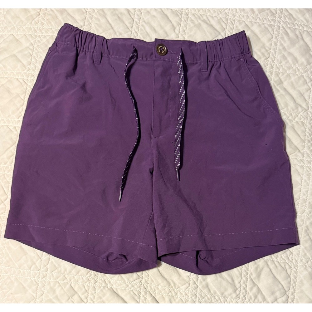 Chubbies Everywear Shorts Mens Small Purple 6" Inseam Elastic Waist Stretch